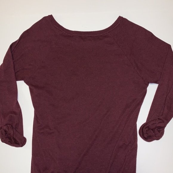 Aritzia TNA Maroon and Black Long Sleeved Tunic - Women’s Size Small - Picture 4 of 9